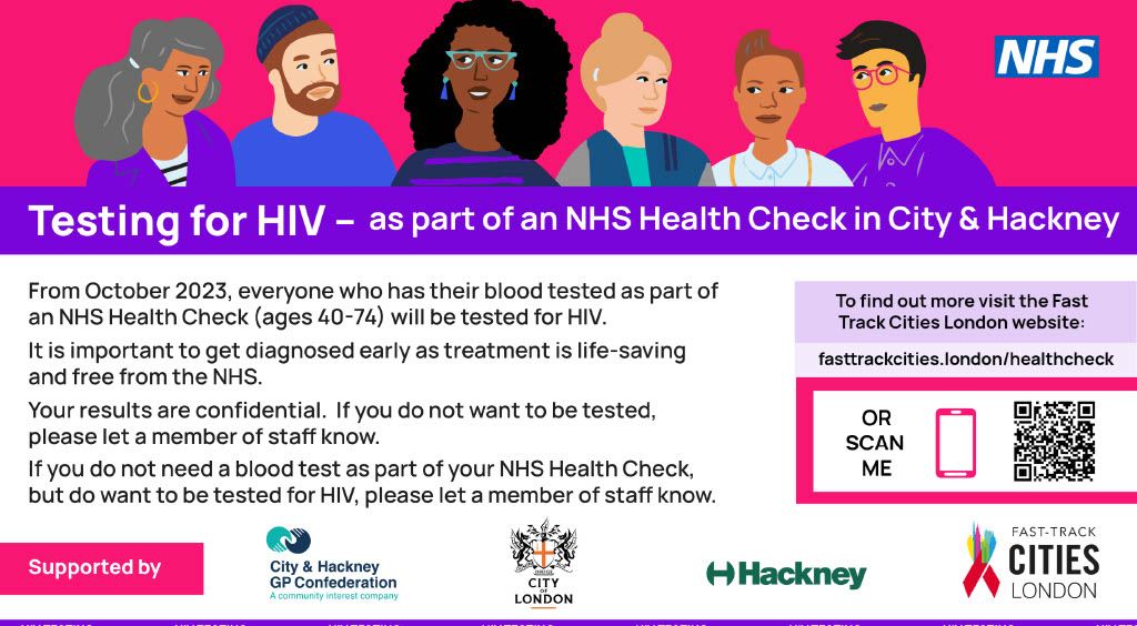 Testing for HIV poster